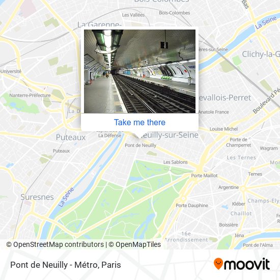 Mapa Pont de Neuilly - Métro