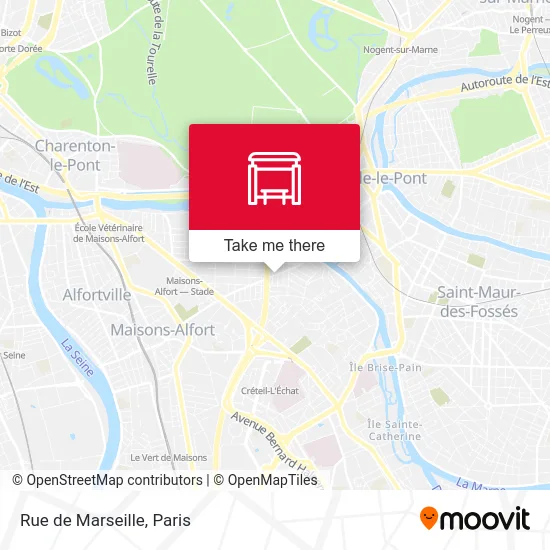 Mapa Rue de Marseille