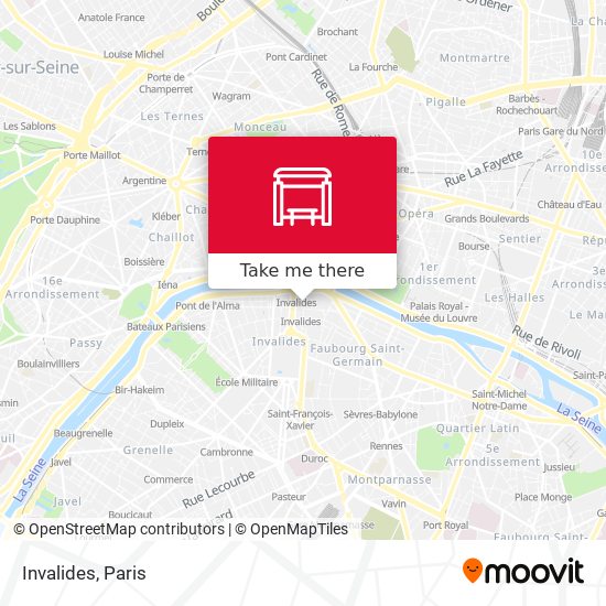 Invalides map