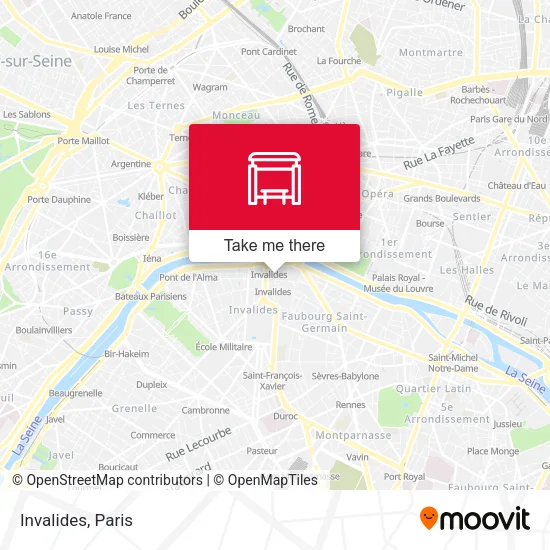 Invalides map