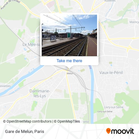 Gare de Melun map