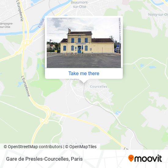 Gare de Presles-Courcelles map