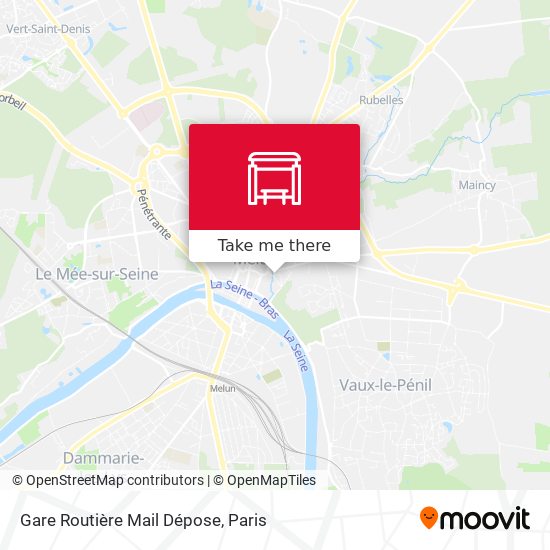 Gare Routière Mail Dépose map