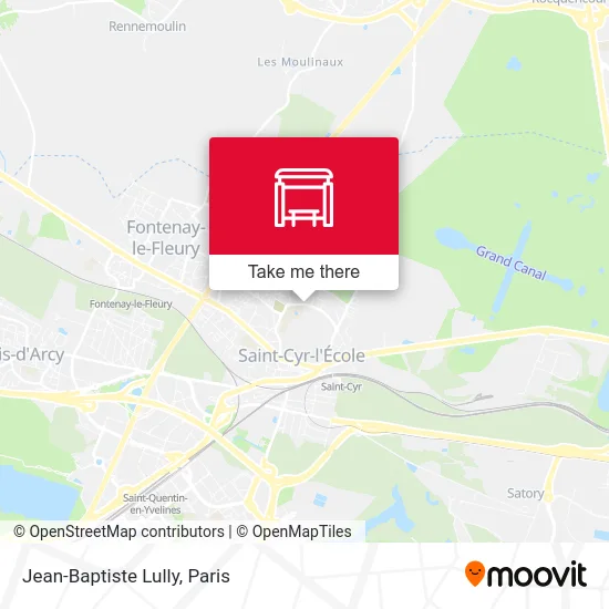 Jean-Baptiste Lully map