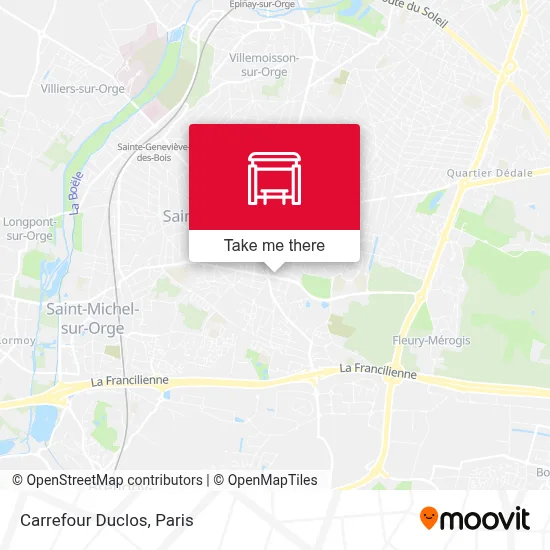 Carrefour Duclos map