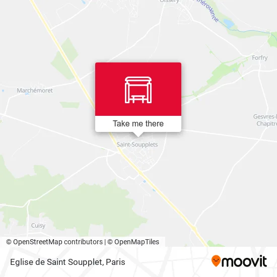 Eglise de Saint Soupplet map