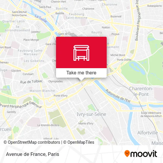 Avenue de France map
