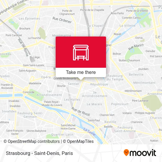 Strasbourg - Saint-Denis map
