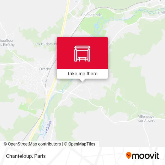 Chanteloup map