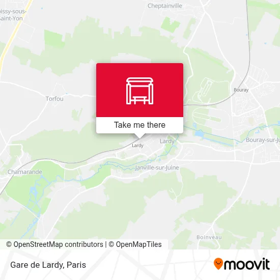 Gare de Lardy map