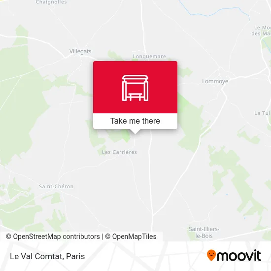Le Val Comtat map