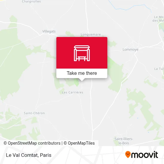Le Val Comtat map