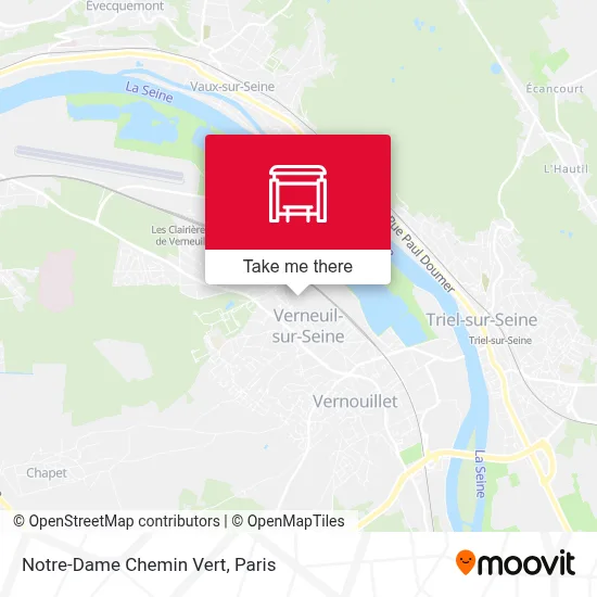 Notre-Dame Chemin Vert map