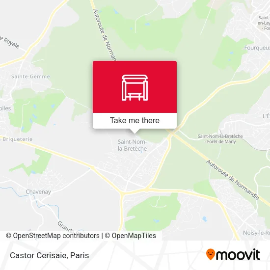 Castor Cerisaie map
