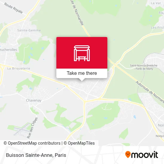 Buisson Sainte-Anne map