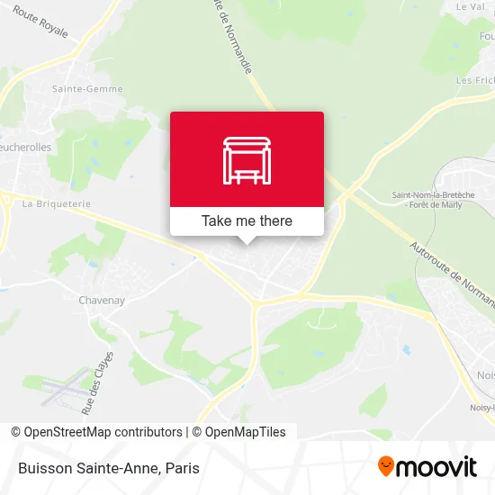 Buisson Sainte-Anne map