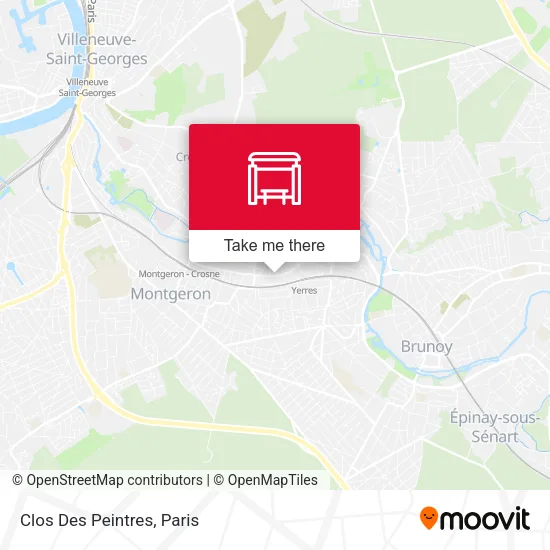 Clos Des Peintres map