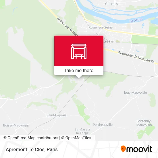Apremont Le Clos map