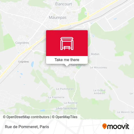 Mapa Rue de Pommeret