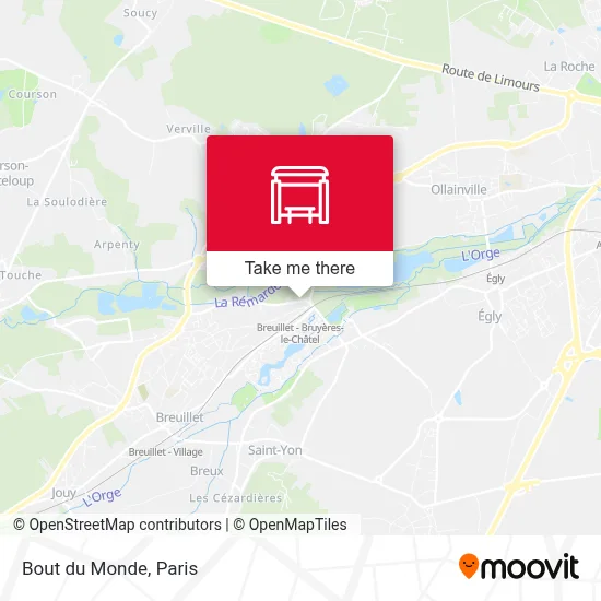 Bout du Monde map