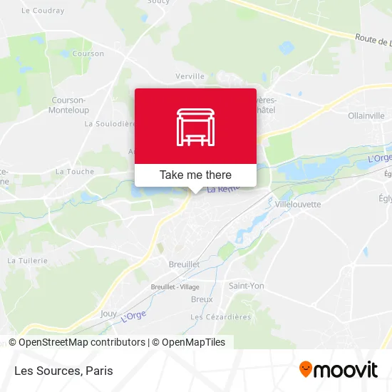 Les Sources map
