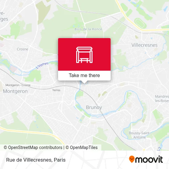 Mapa Rue de Villecresnes