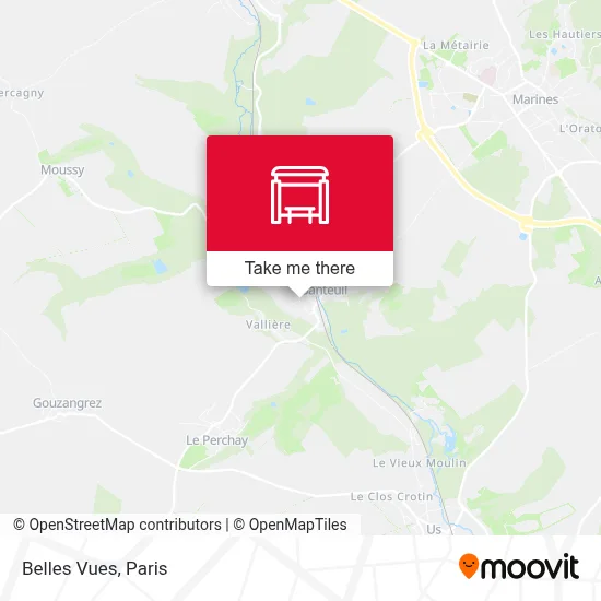 Belles Vues map