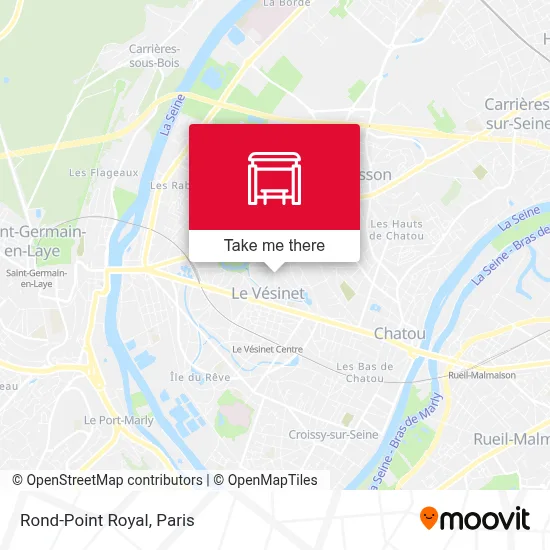 Mapa Rond-Point Royal