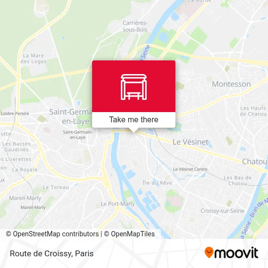 Route de Croissy map