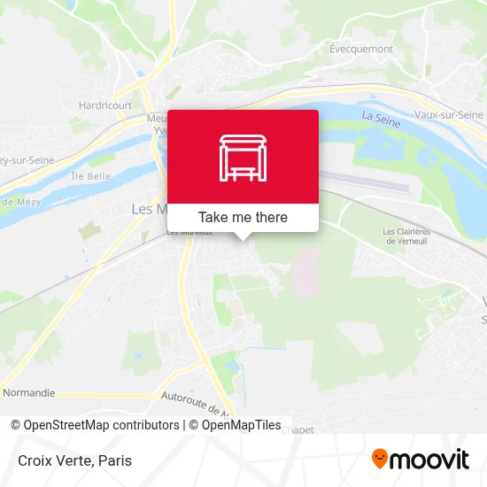 Croix Verte map