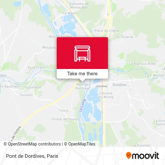 Pont de Dordives map
