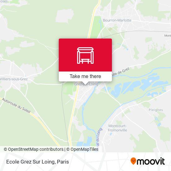 Ecole Grez Sur Loing map