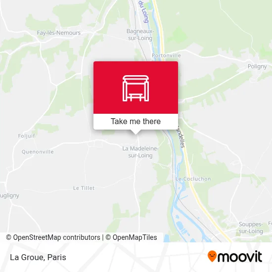 La Groue map