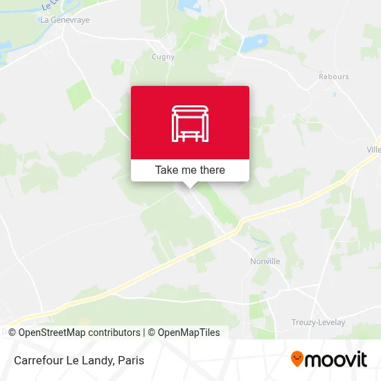 Carrefour Le Landy map