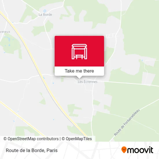 Route de la Borde map