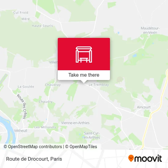 Route de Drocourt map