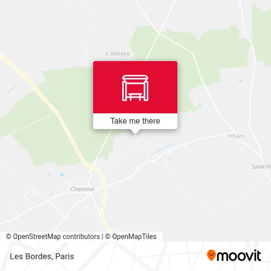 Les Bordes map
