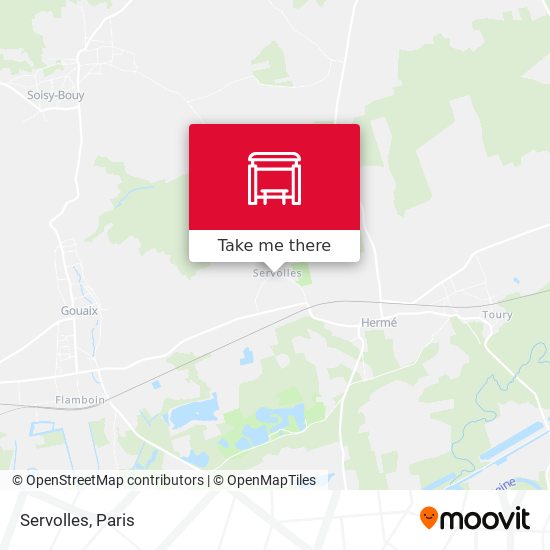 Servolles map