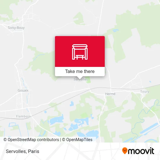 Servolles map