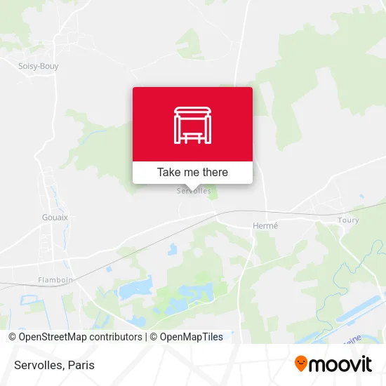 Servolles map
