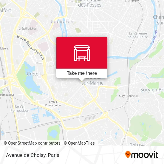 Avenue de Choisy map
