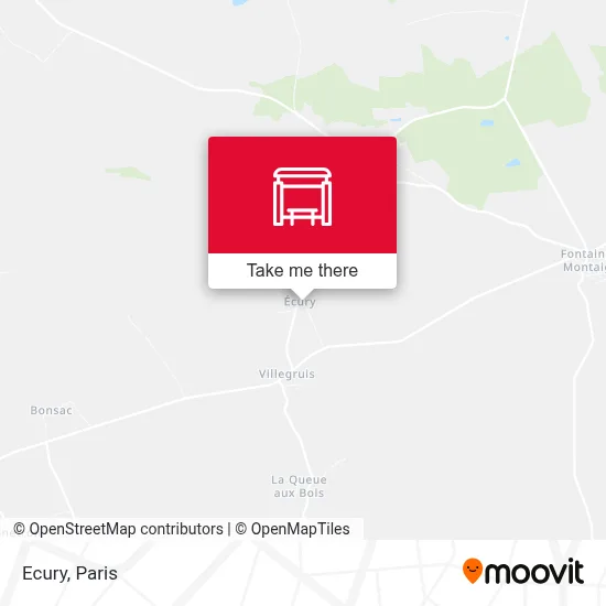 Ecury map