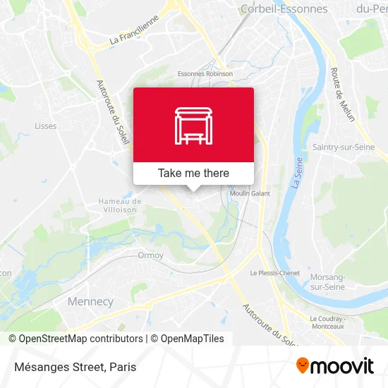 Rue Des Mésanges map