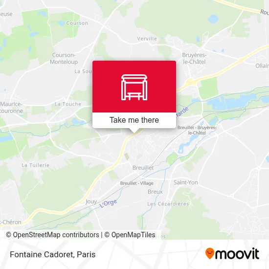 Fontaine Cadoret map
