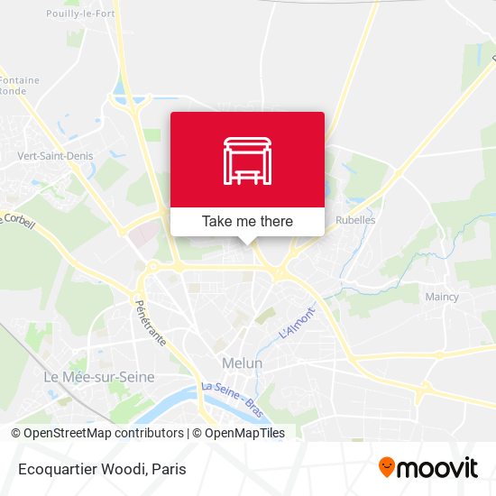 Mapa Ecoquartier Woodi