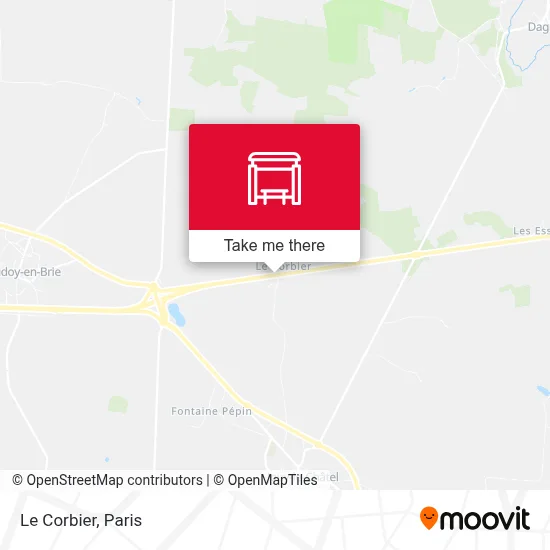 Le Corbier map