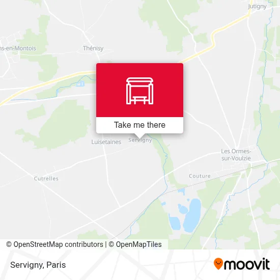 Servigny map