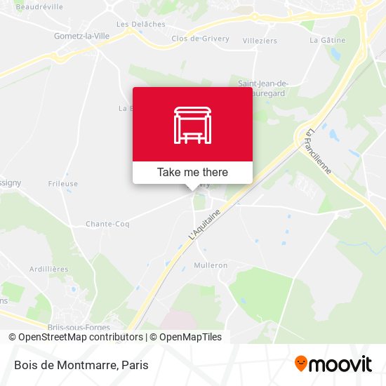 Mapa Bois de Montmarre