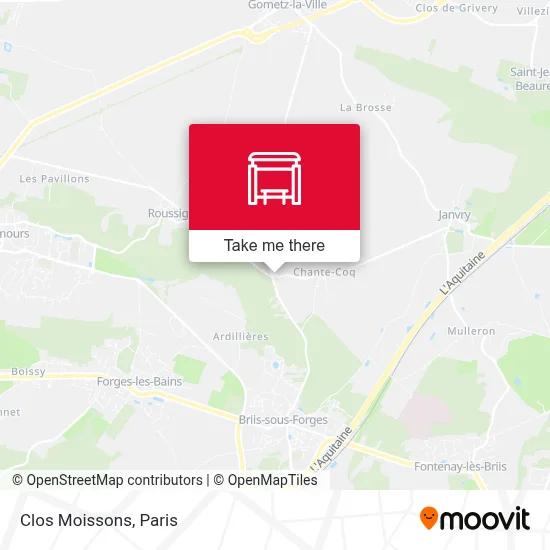 Clos Moissons map