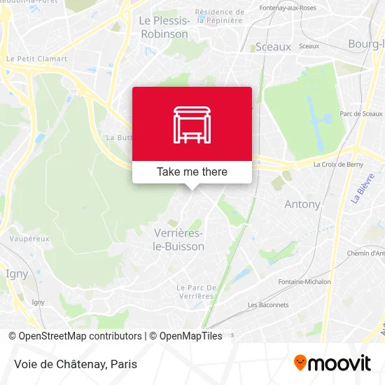 Voie de Châtenay map